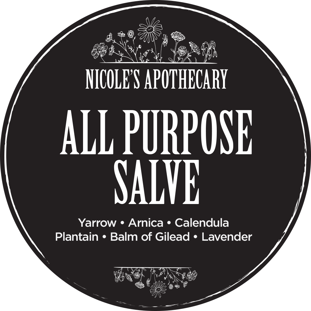 Nicole's Apothecary All Purpose Salve label front