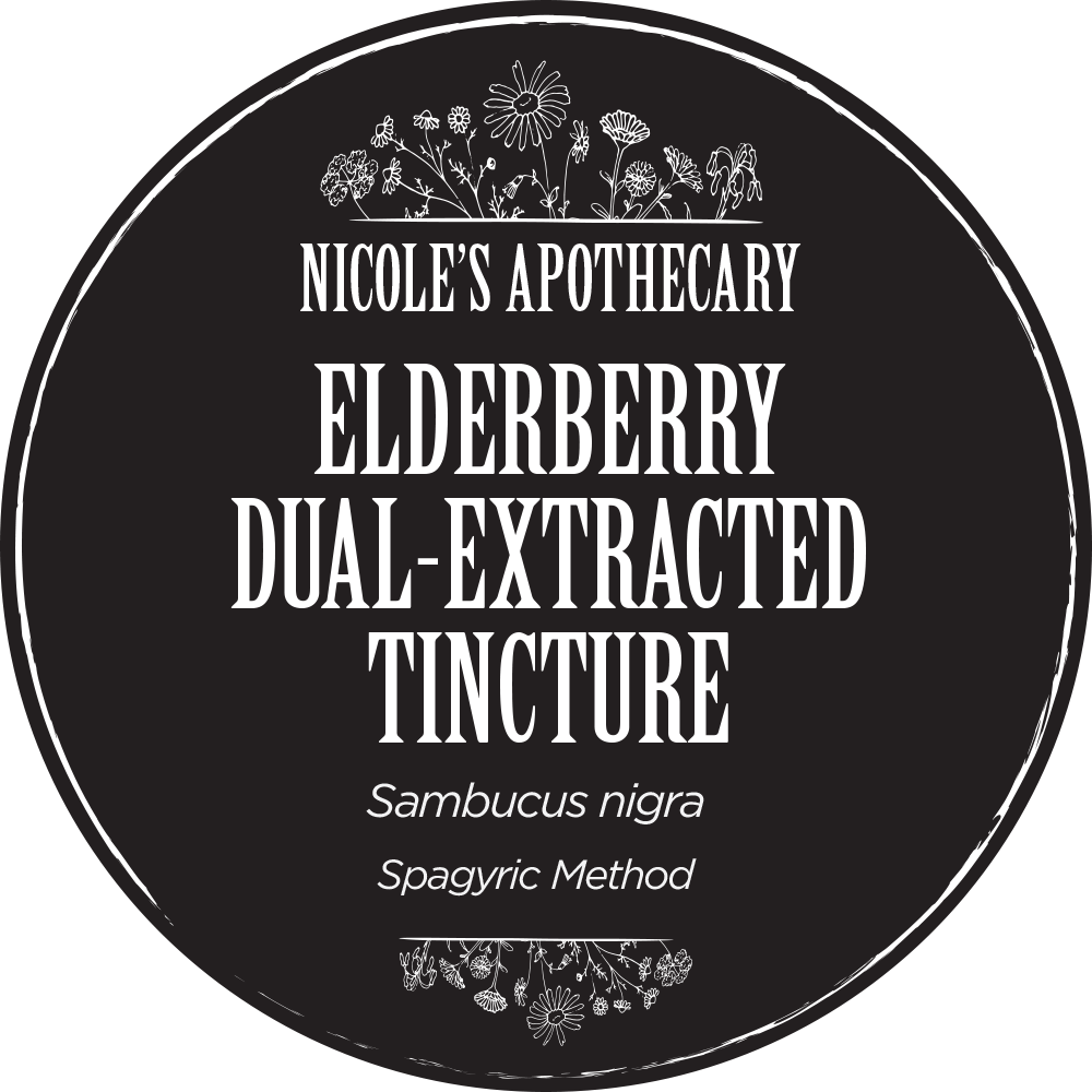 Nicole's Apothecary Dual-Extracted Elderberry Tincture label front