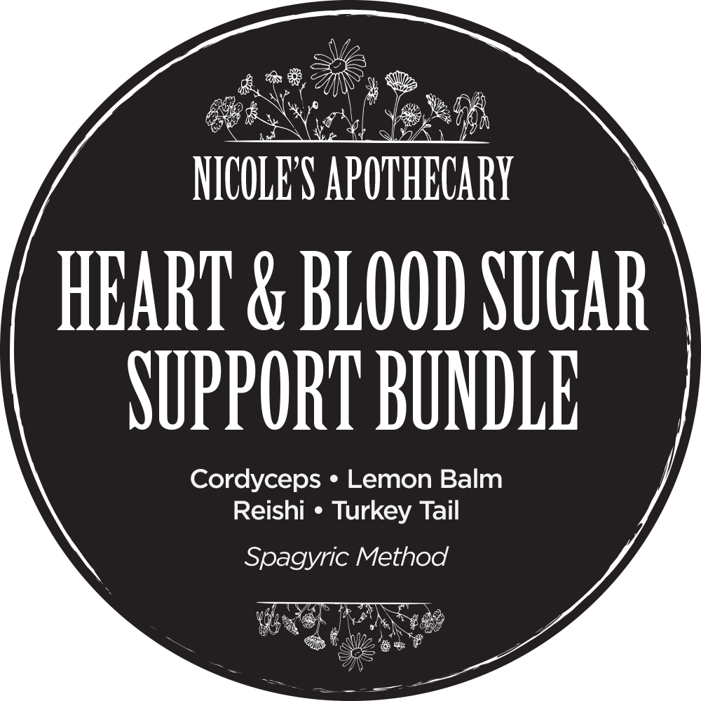 Nicole's Apothecary Heart & Blood Sugar Support Bundle label