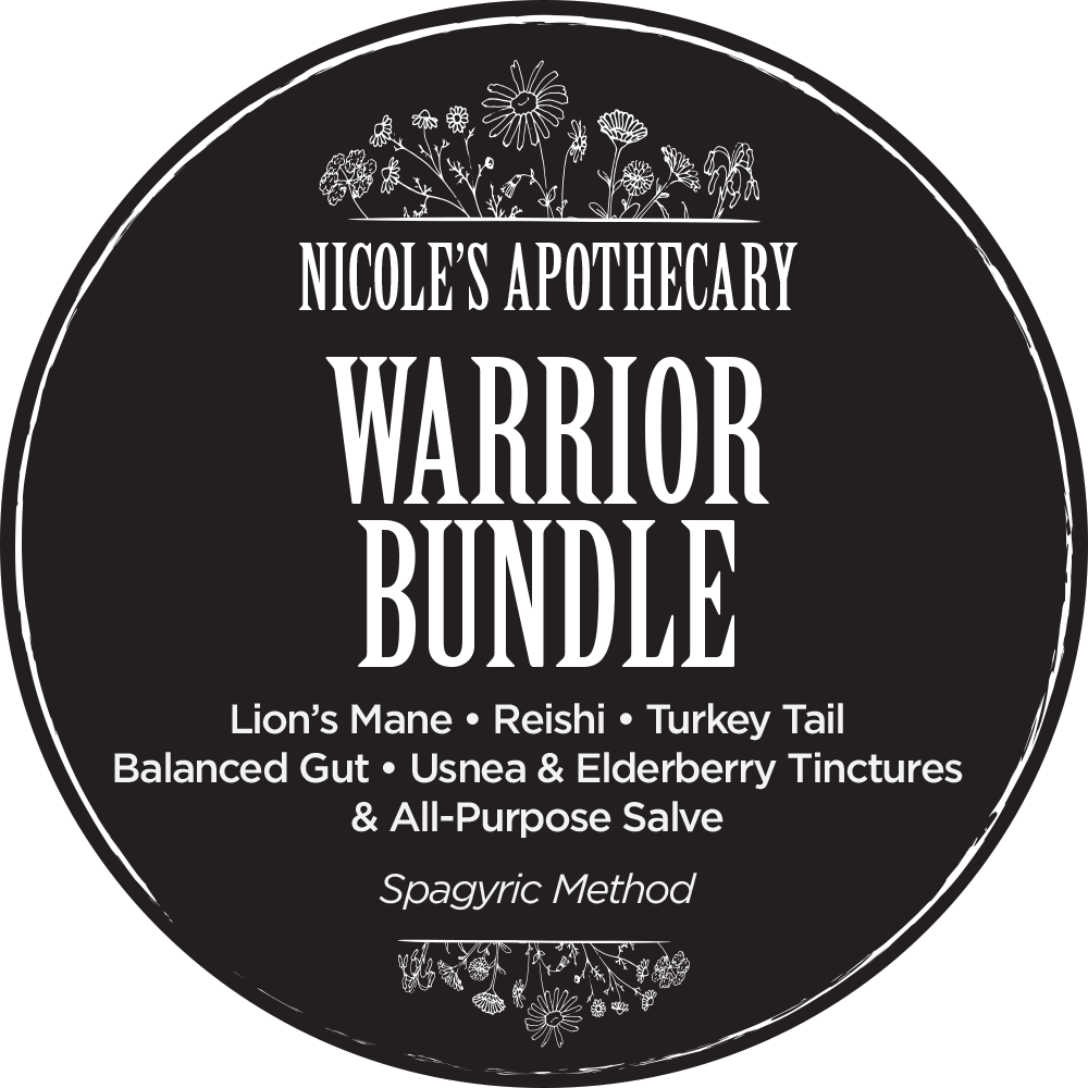 Nicole's Apothecary Warrior Bundle label front