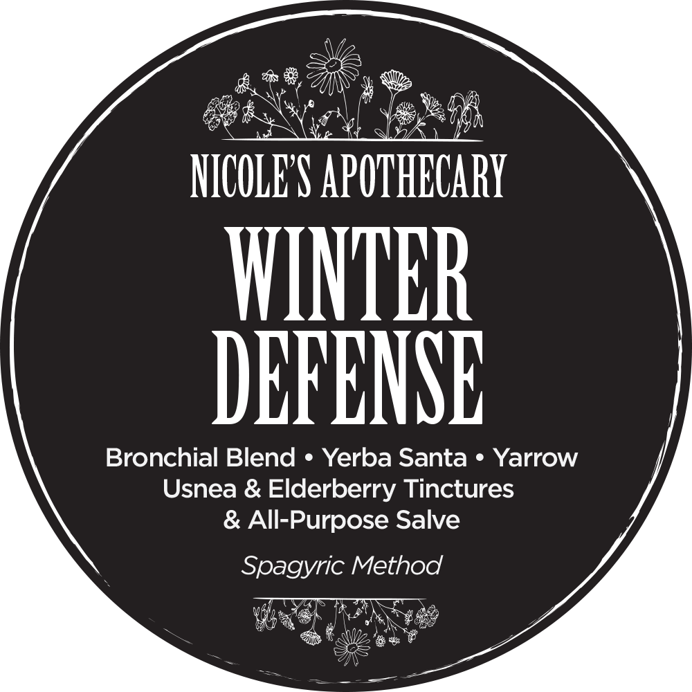 Nicole's Apothecary Winter Defense Bundle label front