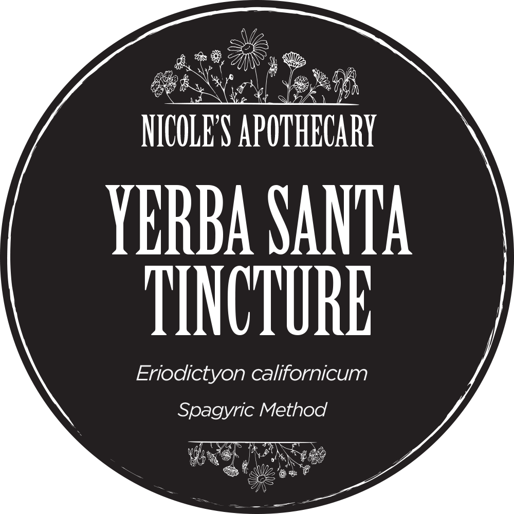 Nicole's Apothecary Yerba Santa Tincture label front